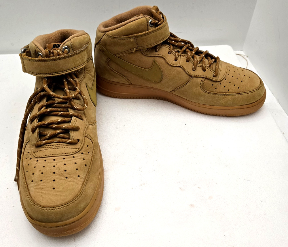 AUTHENTIC Nike Air Force 1 Mid '07 Shoes Flex Wheat Gum Men's SZ 11.5 DJ9158-200